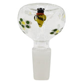 14mm Blown Petal Glass Bowl M15