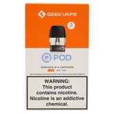 Geekvape Q Replacement Pod 1.2ohm 3pck