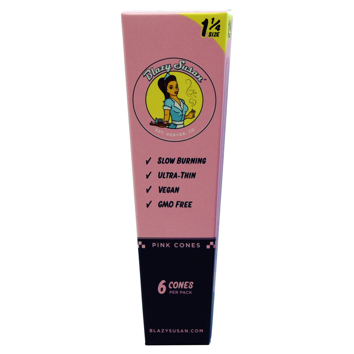 Blazy Susan PINK 1 1/4 Cones 6ct