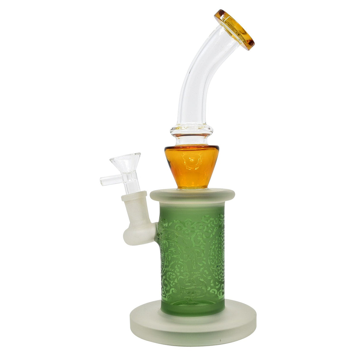 10.2" 430gr Frosted Two-Toned Waterpipe B1