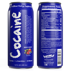 Cocaine High Caffeine Energy Supplement 12oz.