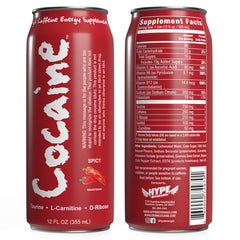 Cocaine High Caffeine Energy Supplement 12oz.
