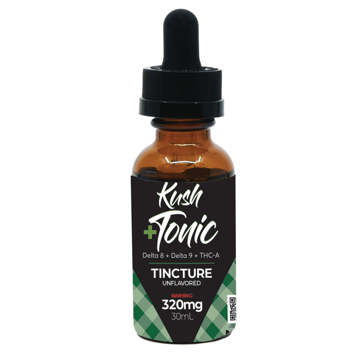 Kush 30ml Tincture 320mg D8 + D9 + THC-A Unflavored