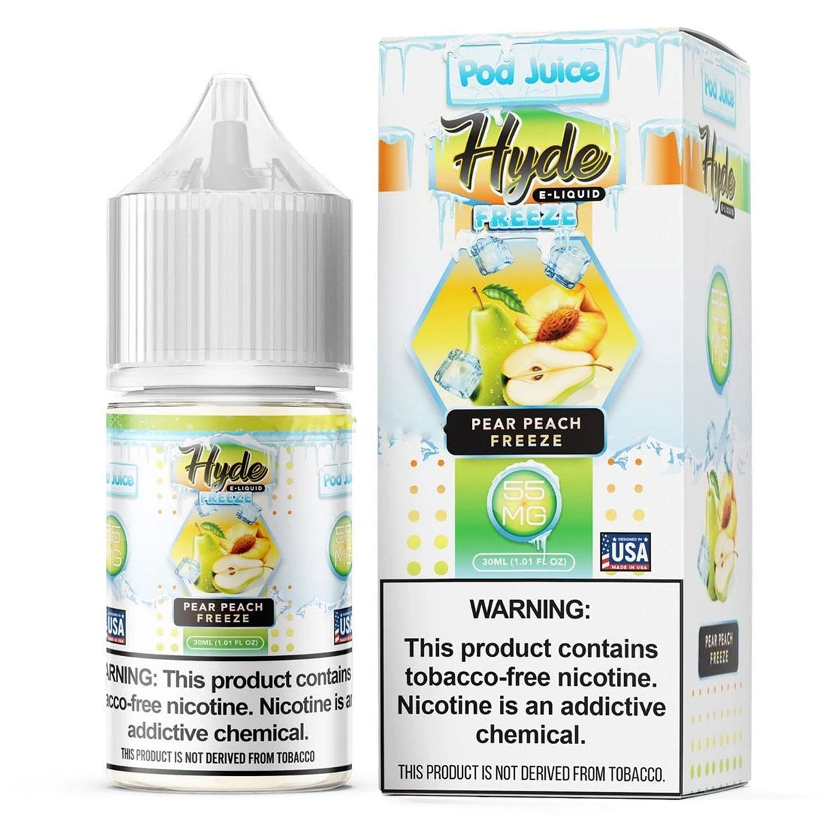 Pod Juice x Hyde 30mL Peach Pear Freeze