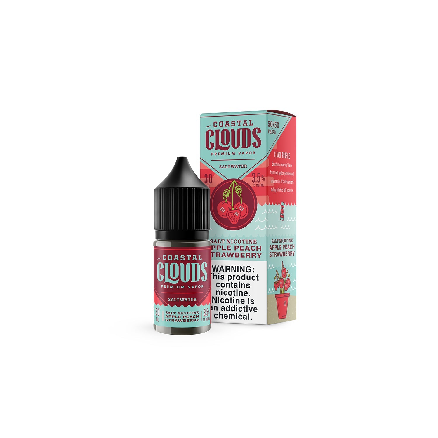 Coastal Clouds 30mL Apple Peach Strawberry