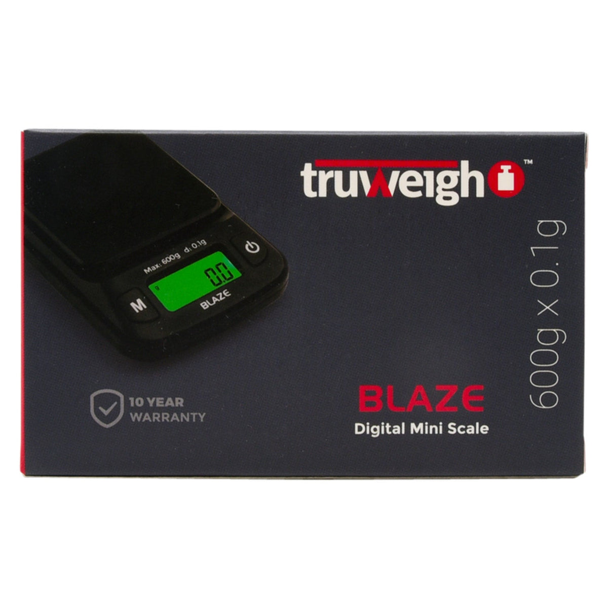 Truweigh Blaze Scale - 600g x 0.1g - Black