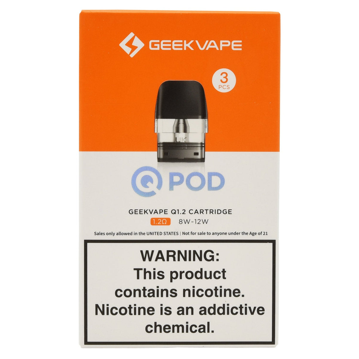 Geekvape Q Replacement Pod 1.2ohm 3pck