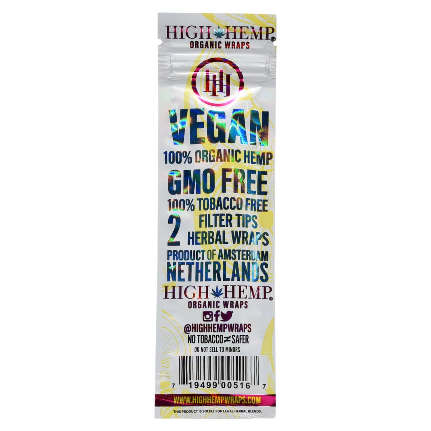 High Hemp - Organic Hemp Wraps 2ct