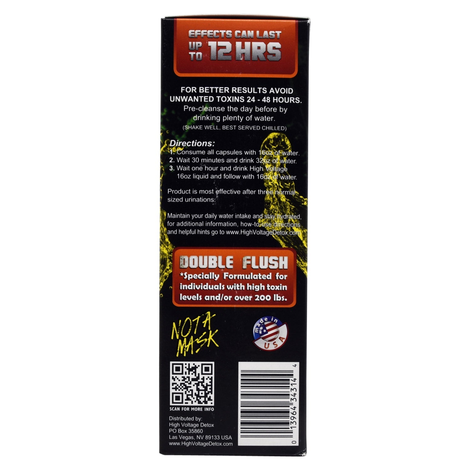 High Voltage 16oz Detox Double Flush